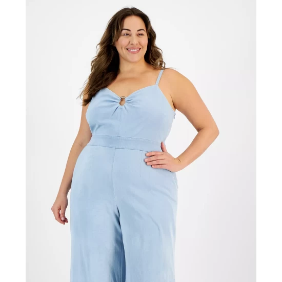 Hot Sale ❤️ Bar III Plus Size Tie-Waist Crepe Pants, Created For Macy's Black ✔️ 3 Hot Sale ❤️ Bar III Plus Size Tie-Waist Crepe Pants, Created For Macy's Black ✔️ - Image 3