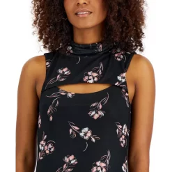 Budget 🌟 Bar III Plus Size Bow-Neck Sleeveless Blouse, Created For Macy's Skyway 👍