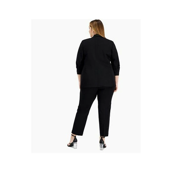 Buy ๐ Bar III Plus Size Open-Front Blazer, Created For Macy's Black โจ 2 Buy ๐ Bar III Plus Size Open-Front Blazer, Created For Macy's Black โจ - Image 2