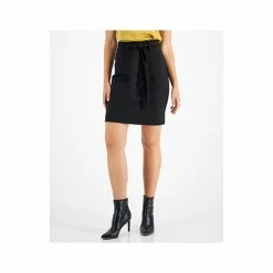 Cheap 🛒 Bar III 👩 Women's Belted Pull-On Pencil 👗 Skirt, Created For Macy's Black 💯 -Cheap Bar III Store unnamed file 1139