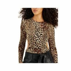 Brand new ✨ Bar III 👩 Women's Leopard-Print Cut-Out Thong Bodysuit, Created For Macy's Chrm Cheetah 🧨 -Cheap Bar III Store unnamed file 1142