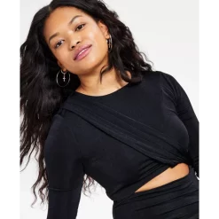 Best Pirce 💯 Bar III 👩 Women's Colorblocked Faux-Leather Pencil 👗 Skirt, Created For Macy's Black/gaucho Brown 🎁