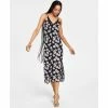 Discount 🛒 Bar III 👩 Women's Printed Sleeveless Midi 👗 Dress, Created For Macy's Black Combo 😀