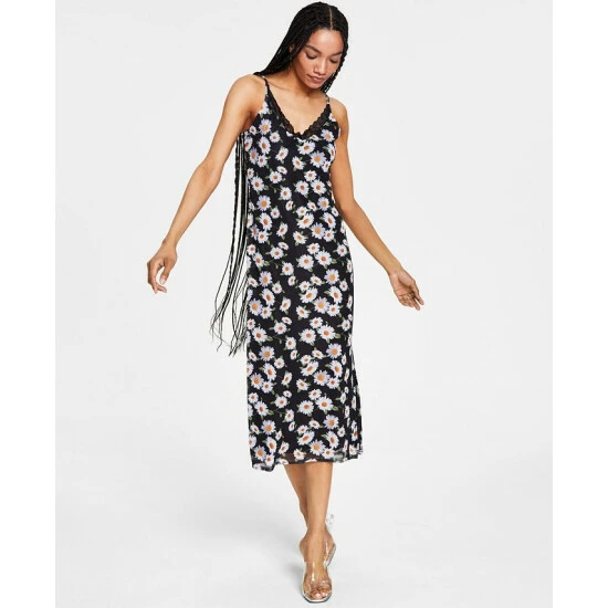 Discount ๐ Bar III ๐ฉ Women's Printed Sleeveless Midi ๐ Dress, Created For Macy's Black Combo ๐ 1 Discount ๐ Bar III ๐ฉ Women's Printed Sleeveless Midi ๐ Dress, Created For Macy's Black Combo ๐