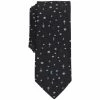 Promo ⭐ Bar III Men's Miniature Moon And Stars Tie, Created For Macy's Black 🔥