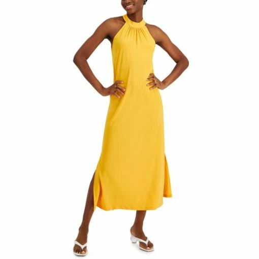 Best Pirce 🎉 Bar III 👩 Women's Halter Side-Slit 👗 Dress, Created For Macy's Blue Atoll 🥰 6 Best Pirce 🎉 Bar III 👩 Women's Halter Side-Slit 👗 Dress, Created For Macy's Blue Atoll 🥰 -Cheap Bar III Store unnamed file 1242