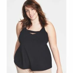 Best Sale 🥰 Bar III Trendy Plus Size Zip-Back Halter Top, Created For Macy's Cherry On Top 🥰