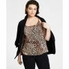 Hot Sale 🤩 Bar III Zip Back Cheetah-Printed Camisole, Regular & Petite, Created For Macy's 😉