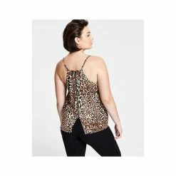 Hot Sale 🤩 Bar III Zip Back Cheetah-Printed Camisole, Regular & Petite, Created For Macy's 😉 -Cheap Bar III Store unnamed file 1279