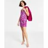 Coupon 🧨 Bar III 👩 Women's Blurred Print Slip 👗 Dress, Created For Macy's Jazz Berry Multi 💯