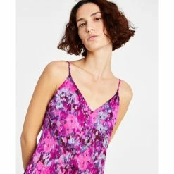 Coupon 🧨 Bar III 👩 Women's Blurred Print Slip 👗 Dress, Created For Macy's Jazz Berry Multi 💯 -Cheap Bar III Store unnamed file 1287