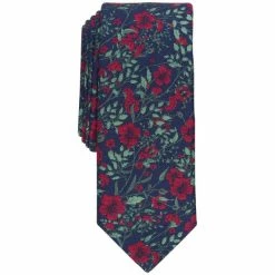 Best Pirce 🎉 Bar III Men's Irvington Floral Tie, Created For Macy's Red 🌟