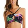 Promo 😍 Bar III 👩 Women's Paradise Palms Printed Bandeau 👙 Bikini Top, Created For Macy's Multi 😀