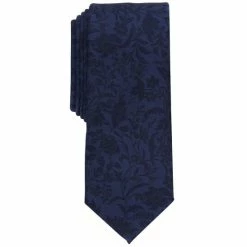 Flash Sale ✨ Bar III Men's Edken Tonal Floral-Print Tie, Created For Macy's Black 💯