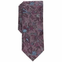 Cheapest 🌟 Bar III Men's Tobago Botanical Tie, Created For Macy's Denim 💯