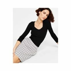 Budget 🥰 Bar III 👩 Women's Tweed Pencil 👗 Skirt, Created For Macy's Bar White Combo 🥰 -Cheap Bar III Store unnamed file 1363
