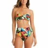 Best reviews of ❤️ Bar III Tropical Dreams Twist-Front Bandeau 👙 Bikini Top & High Waist Bottoms, Created For Macy's Multi 🧨