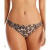 Brand new 🛒 Bar III 👩 Women's Beach Cheetah-Print Side-Tab Hipster Swim Bottoms, Created For Macy's Natural 🎉