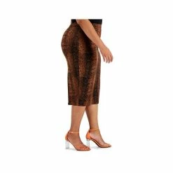 Coupon 👍 Bar III Plus Size Animal-Print Midi 👗 Skirt, Created For Macy's Snake Python 🔔 -Cheap Bar III Store unnamed file 1388