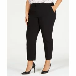 Cheap Bar III Store 44 Best deal โญ Bar III Trendy Plus Size ๐ Dress Pants, Created For Macy's Black ๐