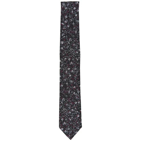 Cheap 😉 Bar III Men's Machia Floral Tie, Created For Macy's Black 🥰 2 Cheap 😉 Bar III Men's Machia Floral Tie, Created For Macy's Black 🥰 - Image 2