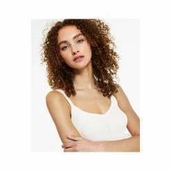 Outlet 🌟 Bar III 👩 Women's Ribbed Sweater Tank, Created For Macy's Blanc ⭐ -Cheap Bar III Store unnamed file 1432