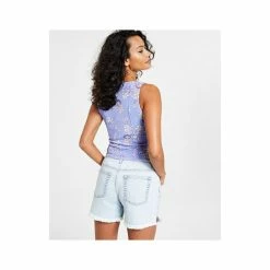 Discount ⭐ Bar III 👩 Women's Printed Cutout Mesh Top, Created For Macy's Beach Bouquet 🔥 -Cheap Bar III Store unnamed file 1437