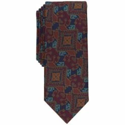 Best Pirce โ Bar III Men's Tapete Abstract Tie, Created For Macy's Red ๐