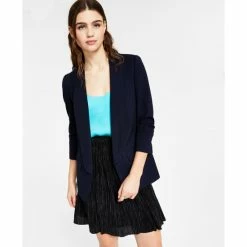 Cheap 👍 Bar III 👩 Women's Compression Shawl-Collar Jacket, Created For Macy's Bar Navy 🛒