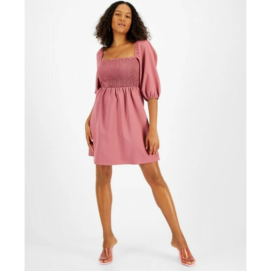Outlet π Bar III π© Women's Smocked Off-The-Shoulder π Dress, Created For Macy's Black π₯ 1 Outlet π Bar III π© Women's Smocked Off-The-Shoulder π Dress, Created For Macy's Black π₯