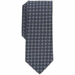 New 👍 Bar III Men's Daisey Skinny Floral Neat Tie, Created For Macy's Black 🤩