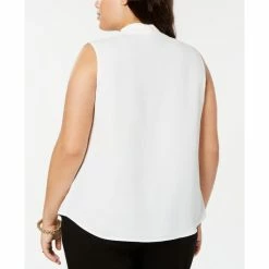 Brand new 🥰 Bar III Trendy Plus Size Inverted-Pleat Top, Created For Macy's Lily 🤩 -Cheap Bar III Store unnamed file 1477