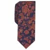 Cheapest 👏 Bar III Men's Sereno Skinny Floral Tie, Created For Macy's Cognac ❤️