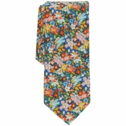 Cheap ⭐ Bar III Men's Keizer Skinny Floral Tie, Created For Macy's Pink 🎁