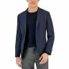 Budget 🛒 Bar III Men's Slim-Fit Navy Windowpane Knit Blazer, Created For Macy's 🌟