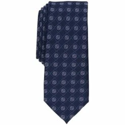 Best deal 🧨 Bar III Men's Moylan Medallion Tie, Created For Macy's Navy 💯