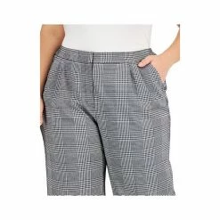 New 👏 Bar III Plus Size High-Rise Pleated Wide-Leg Pants, Created For Macy's Black/white 👏 -Cheap Bar III Store unnamed file 1603