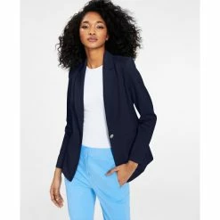Best Pirce ๐ฅฐ Bar III Single Button Blazer, Created For Macy's Bar Navy ๐
