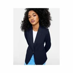 Best Pirce 🥰 Bar III Single Button Blazer, Created For Macy's Bar Navy 🎁 -Cheap Bar III Store unnamed file 1632