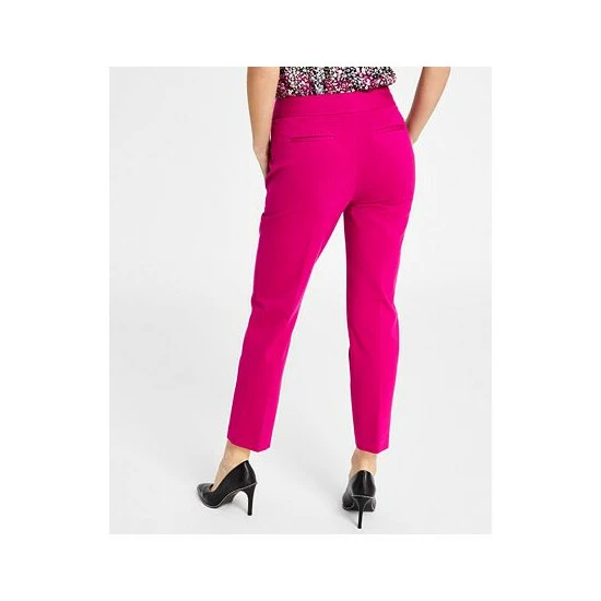 Best deal โญ Bar III ๐ฉ Women's Straight Leg High-Rise Ankle Pants, Created For Macy's Jazz Berry ๐คฉ 2 Best deal โญ Bar III ๐ฉ Women's Straight Leg High-Rise Ankle Pants, Created For Macy's Jazz Berry ๐คฉ - Image 2