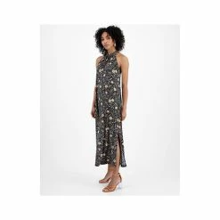 Hot Sale ⌛ Bar III 👩 Women's Paisley-Print Halter-Neck Maxi 👗 Dress, Created For Macy's Black Combo ❤️ -Cheap Bar III Store unnamed file 1643