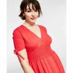 New 👏 Bar III Smocked-Waist Maxi 👗 Dress, Created For Macy's Watermln Punch 👍 -Cheap Bar III Store unnamed file 1648