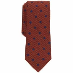 Cheap ✨ Bar III Men's Blyth Dot-Print Tie, Created For Macy's Cognac ⭐