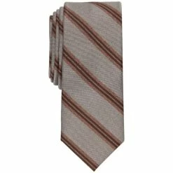 Buy 🧨 Bar III Men's Rex Stripe Tie, Created For Macy's Taupe 🛒