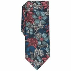 Flash Sale 😉 Bar III Men's Troude Skinny Floral Tie, Created For Macy's Teal 😉