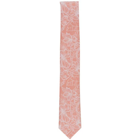 New 👍 Bar III Men's Tirone Floral Tie, Created For Macy's Coral 🎉 2 New 👍 Bar III Men's Tirone Floral Tie, Created For Macy's Coral 🎉 - Image 2