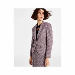 Wholesale ✨ Bar III 👩 Women's Single-Button Long Sleeve Blazer, Created For Macy's Jazz Berry 😉 -Cheap Bar III Store unnamed file 1727