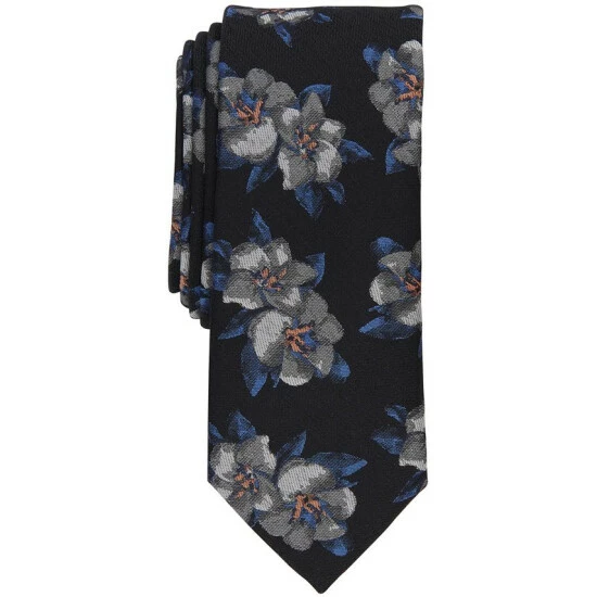 Cheapest ๐ Bar III Men's Farfel Floral Tie, Created For Macy's Black ๐ 1 Cheapest ๐ Bar III Men's Farfel Floral Tie, Created For Macy's Black ๐