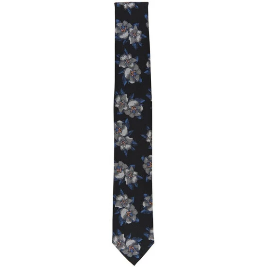 Cheapest ๐ Bar III Men's Farfel Floral Tie, Created For Macy's Black ๐ 2 Cheapest ๐ Bar III Men's Farfel Floral Tie, Created For Macy's Black ๐ - Image 2