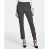Outlet 😉 Bar III 👩 Women's Mid-Rise Jacquard Ankle Pants, Created For Macy's Black Combo 🧨